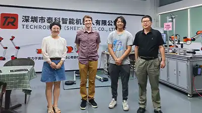 深入技术交流，探讨具身智能机器人战略合作 ---欢迎美国具身智能机器人客户参观访问泰科智能机器人